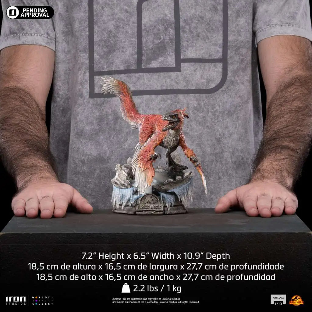 JURASSIC WORLD DOMINION PYRORAPTOR 1/10 STATUE