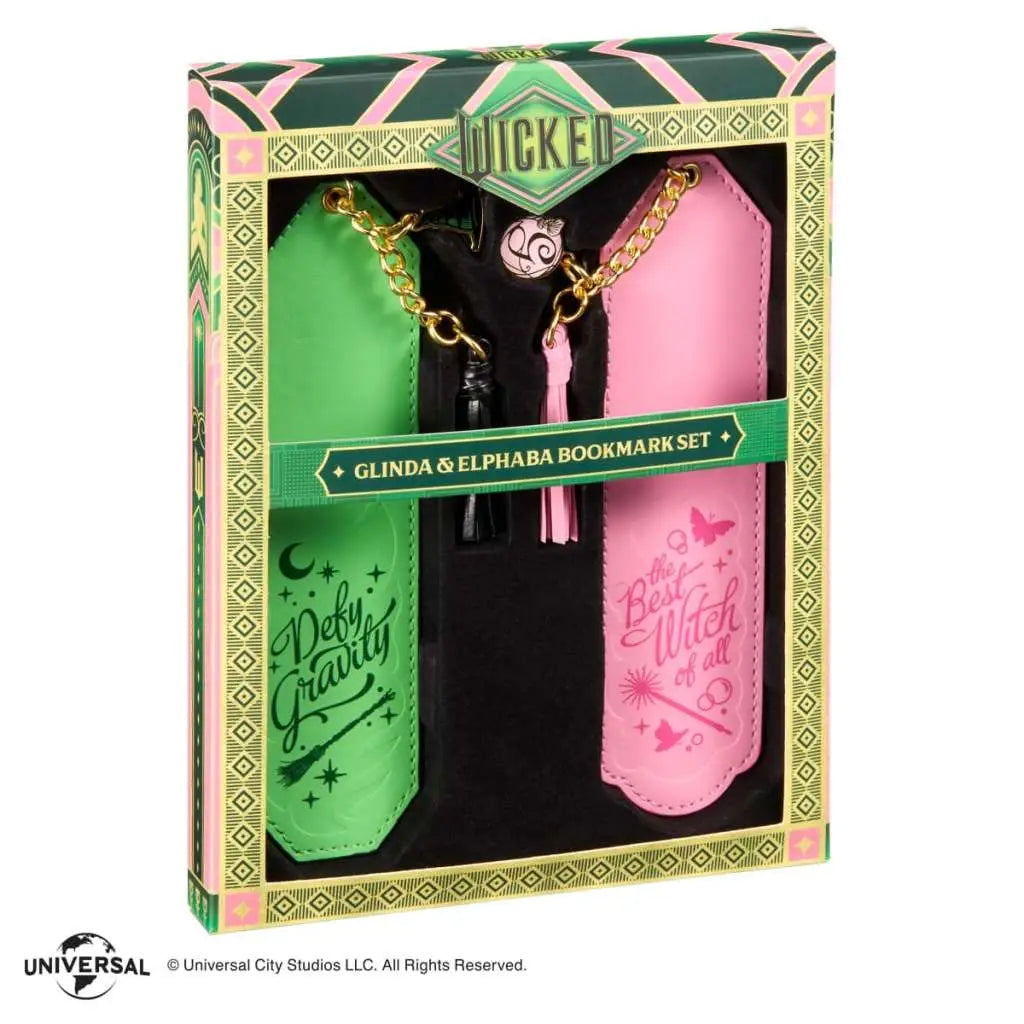 UNIVERSAL WICKED GLINDA AND ELPHABA BOOKMARK SET