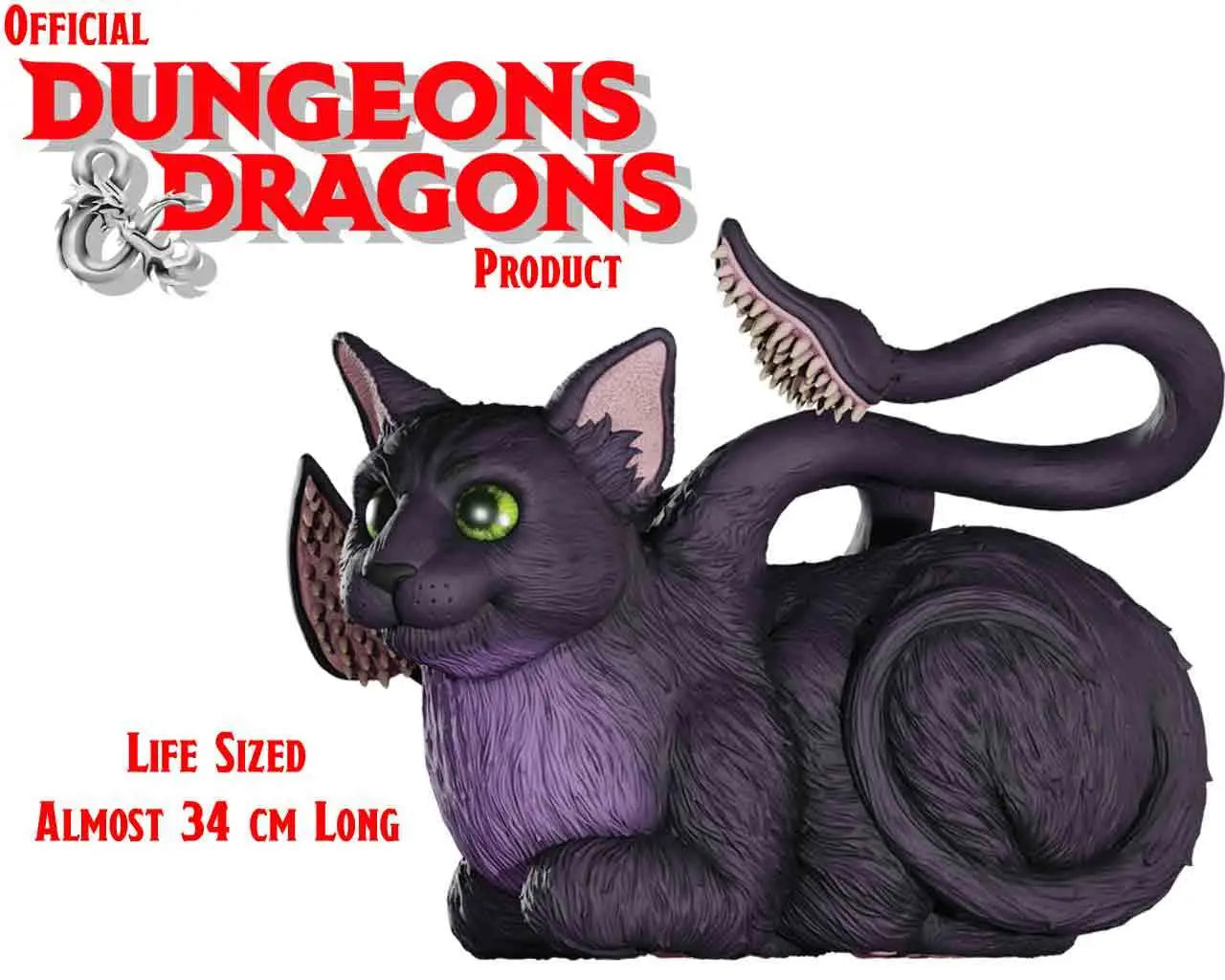 DUNGEONS & DRAGONS - REPLICAS OF THE REALMS - DISPLACER BEAST KITTEN LIFE-SIZED FIGURE