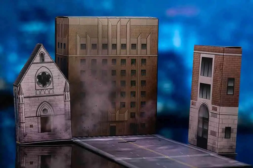 GHOSTBUSTERS ECTO-1 STAY PUFT DIORAMA NANO SCENE