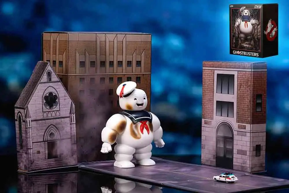GHOSTBUSTERS ECTO-1 STAY PUFT DIORAMA NANO SCENE