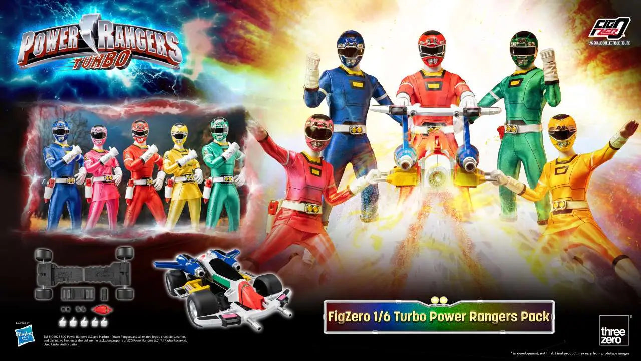 POWER RANGERS TURBO 1/6 FIGURE 5-PACK