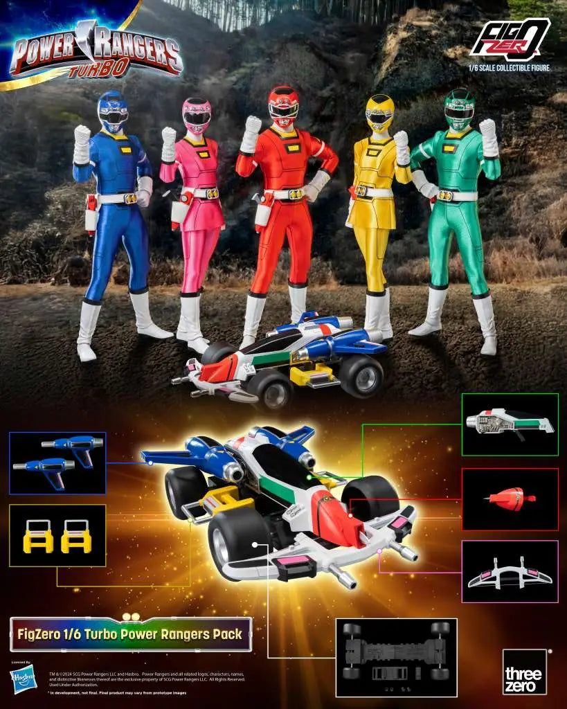 POWER RANGERS TURBO 1/6 FIGURE 5-PACK
