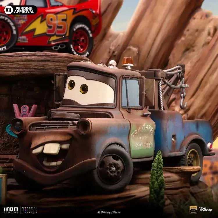 CARS LIGHTNING MCQUEEN + TOW MATER DLX 1/10 SCALE 1/10 STATUE