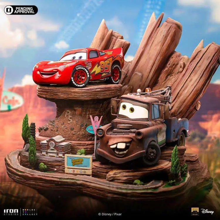 CARS LIGHTNING MCQUEEN + TOW MATER DLX 1/10 SCALE 1/10 STATUE
