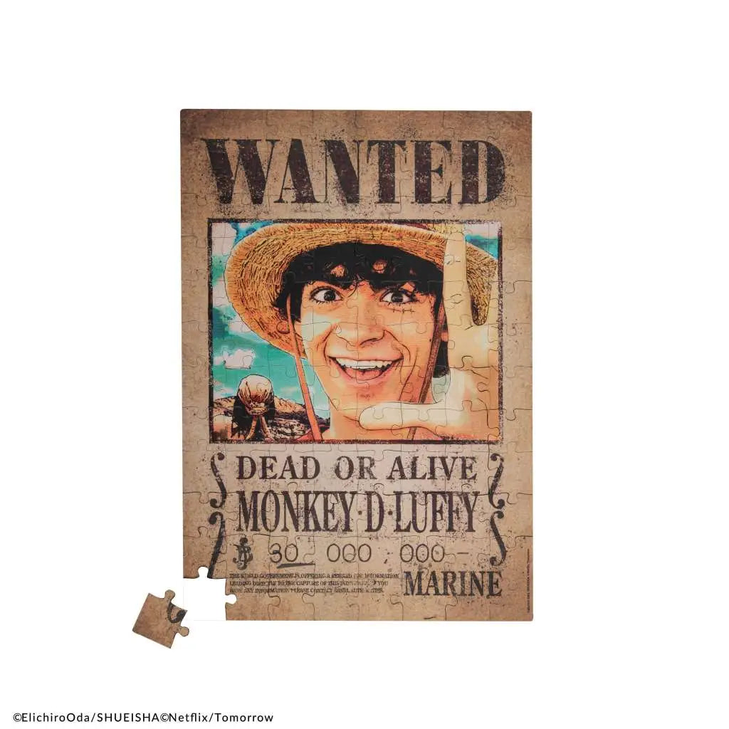 ONE PIECE WANTED LUFFY A4 MAGNETIC PUZZLE (96pcs)