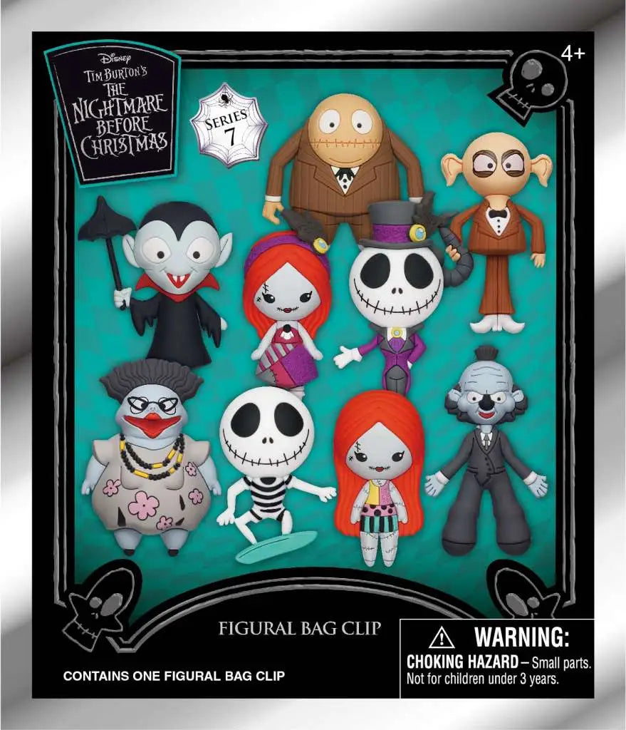 NIGHTMARE BEFORE CHRISTMAS BX S7  BAG CLIP BLIND BOX DISPLAY (24)