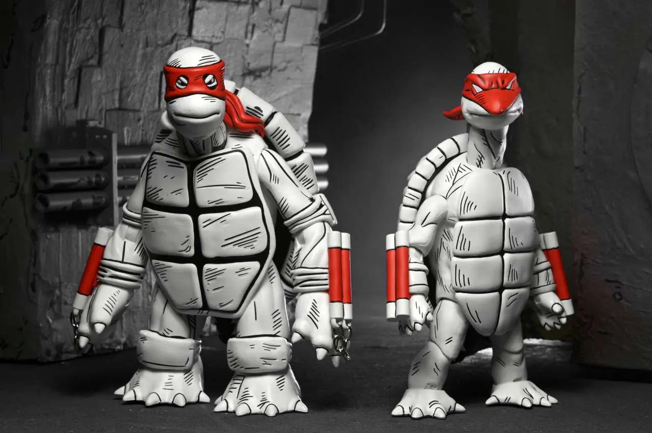 TEENAGE MUTANT NINJA TURTLES MIRAGE B&W FIRST TURTLES 2PACK AF