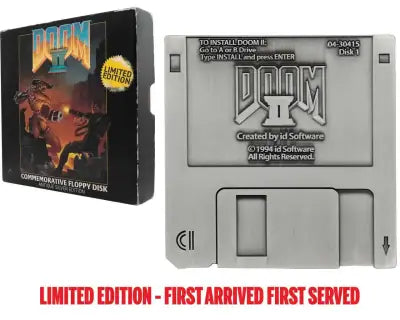 DOOM 2 FLOPPY DISK LIMITED EDITION REPLICA