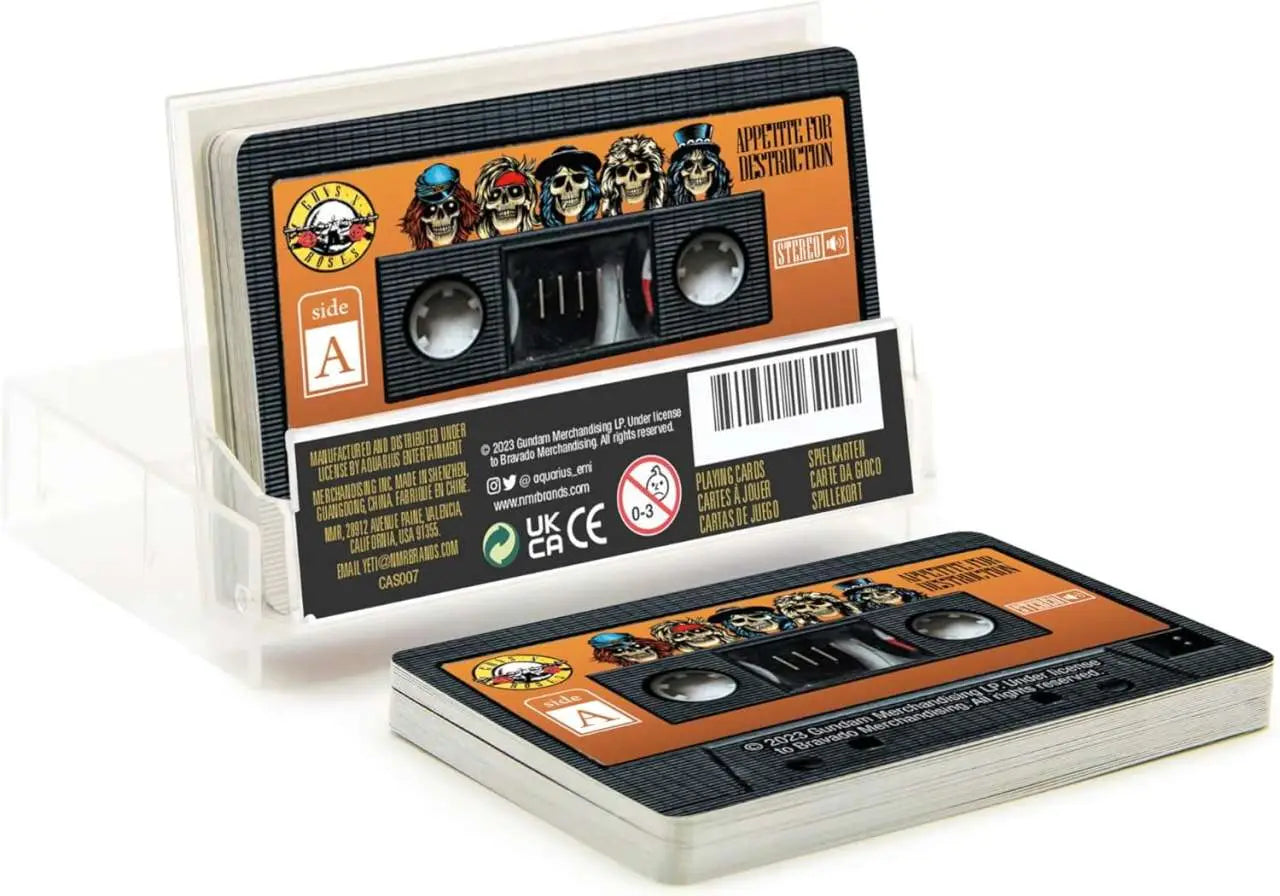 GUNS N' ROSES CASSETTE PLAYING CARDS
