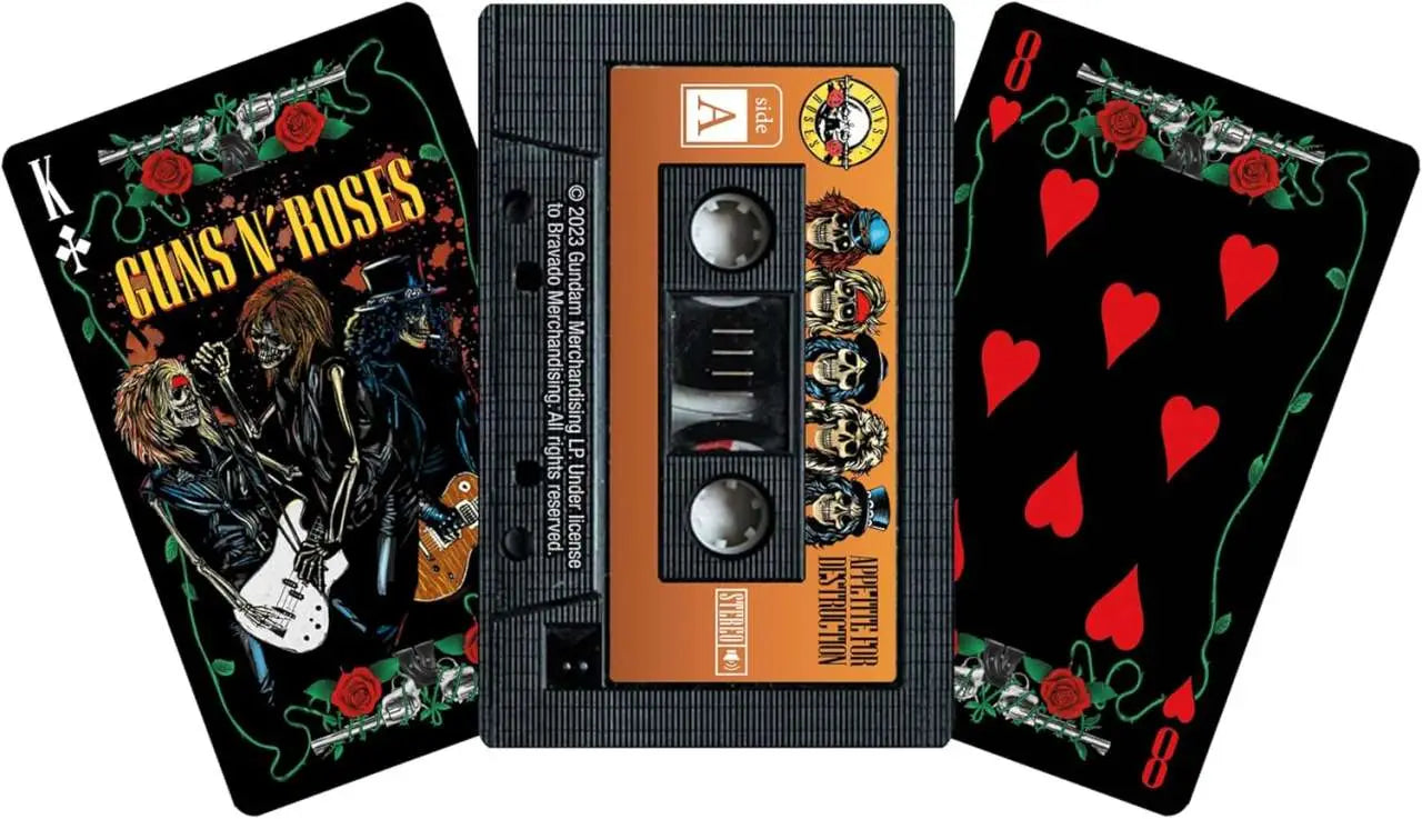 GUNS N' ROSES CASSETTE PLAYING CARDS