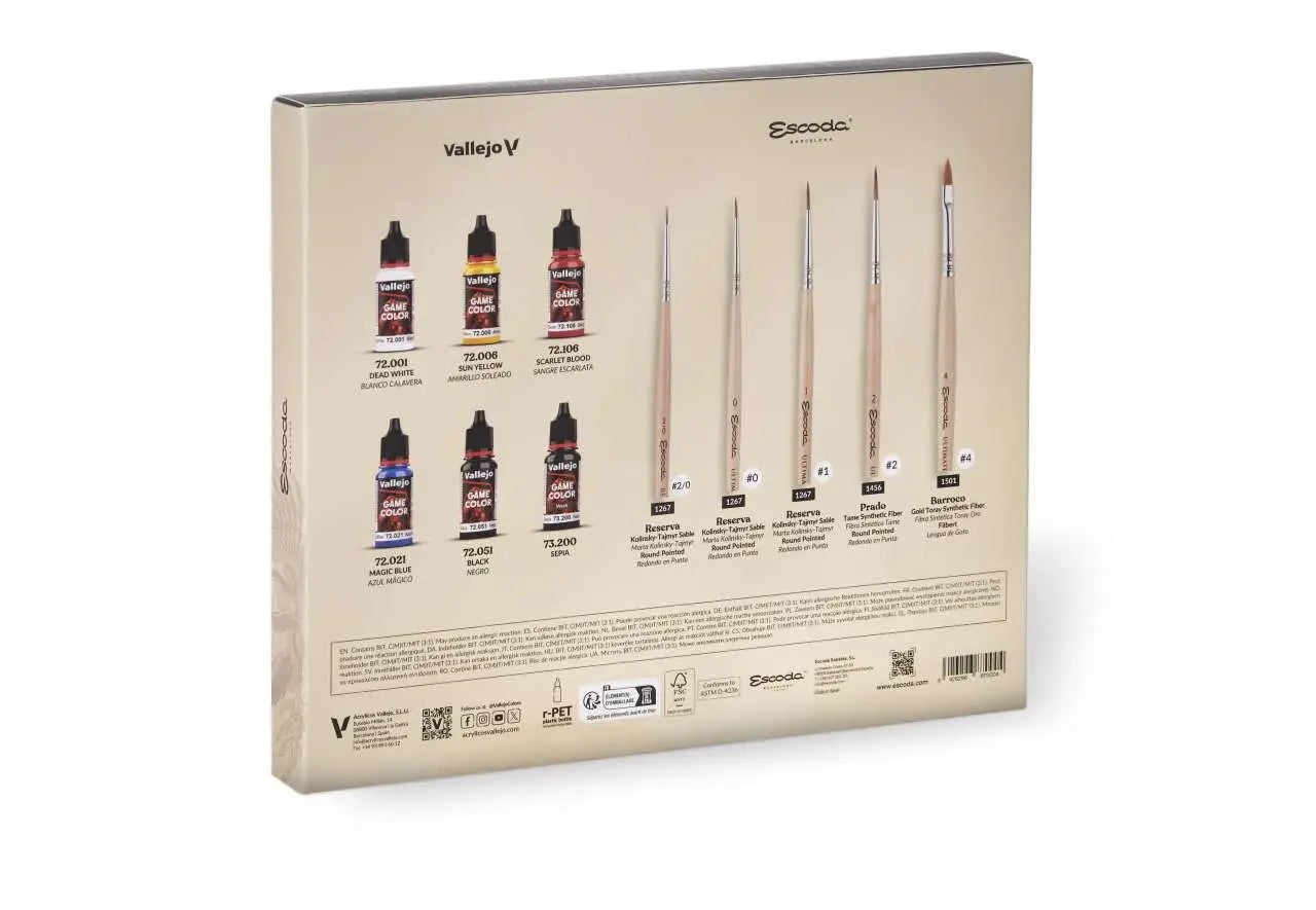 ULTIMATE MINIATURE SET PAINT AND BRUSHES 72206