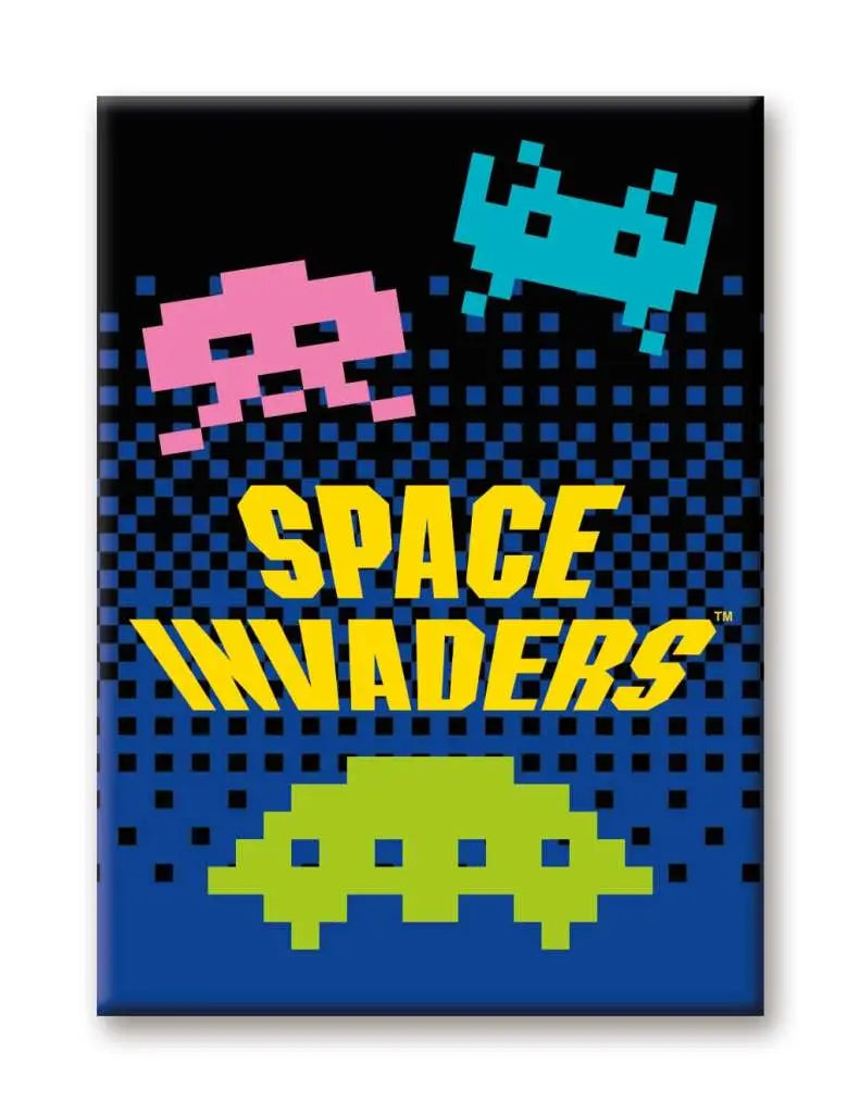 SPACE INVADERS ALIENS FLAT MAGNET