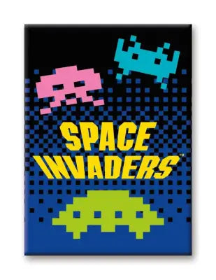 SPACE INVADERS ALIENS FLAT MAGNET