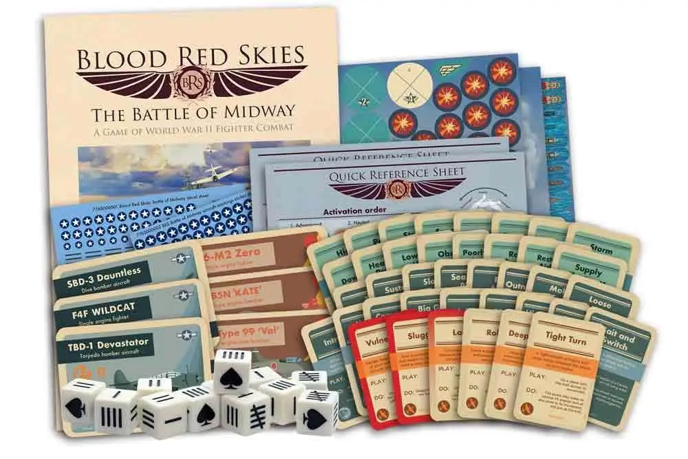 BLOOD RED SKIES THE BATTLE OF MIDWAY STARTER SET ENGLISH