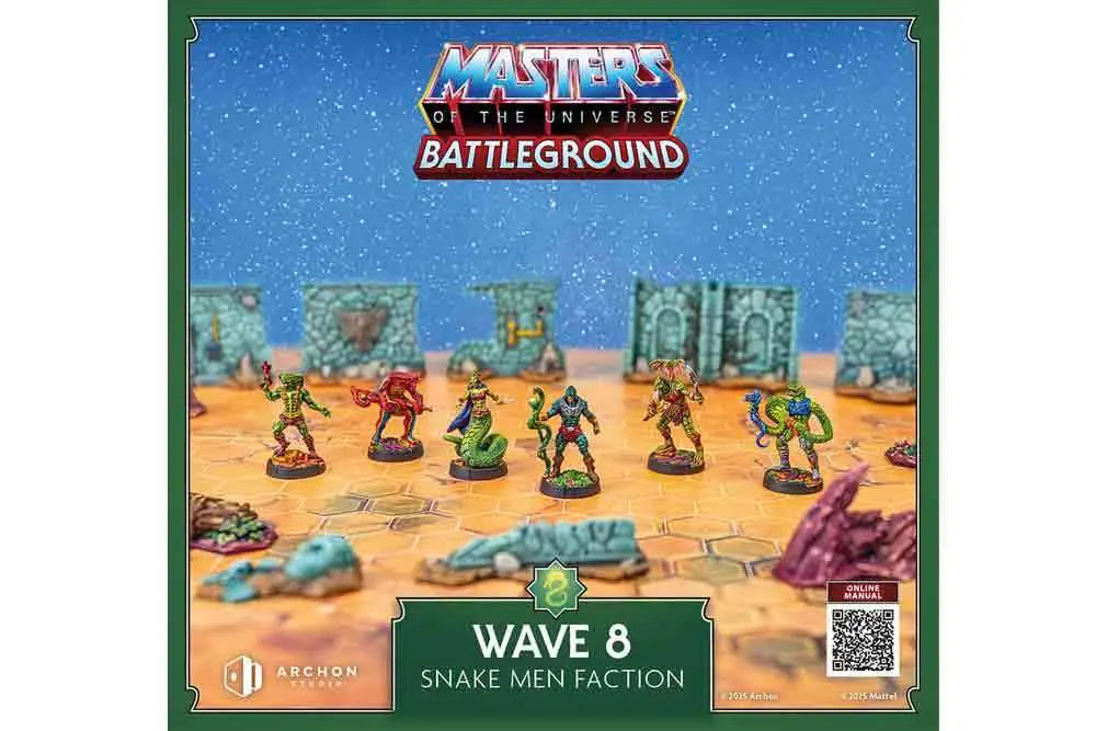 MASTERS OF THE UNIVERSE BATTLEGROUND - WAVE 8: SNAKE MEN FACTION - DEUTSCHE EDITION