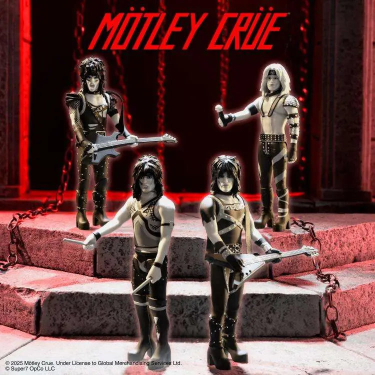 MOTLEY CRUE REACTION TOMMY LEE SHOUT AT THE DEVIL B&W FIGURE