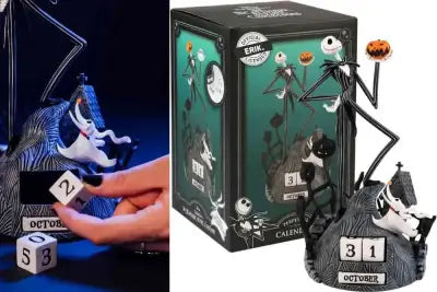 THE NIGHTMARE BEFORE CHRISTMAS JACK FIGURE 3D PERPETUAL CALENDAR