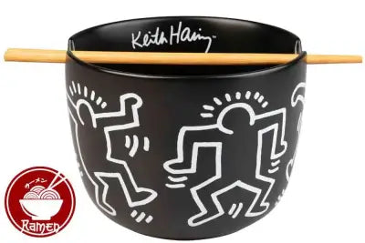 KEITH HARING RAMEN BOWL WITH CHOPSTICK