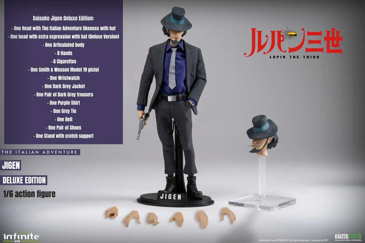LUPIN THE 3rd THE ITALIAN ADVENTURE DAISUKE JIGEN 1/6 ACTION FIGURE DELUXE EDITION
