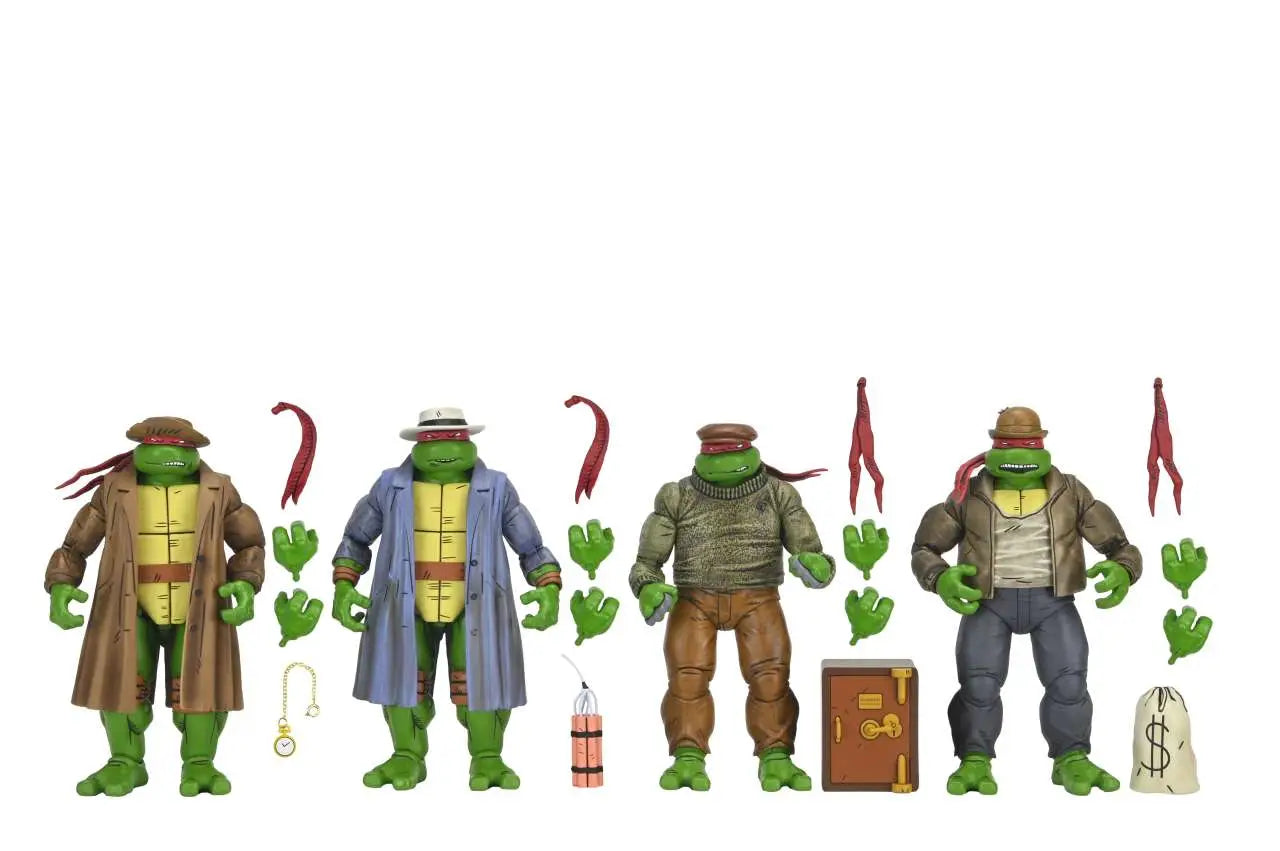 TMNT MIRAGE COMICS GANGSTER TURTLES 4PACK AF