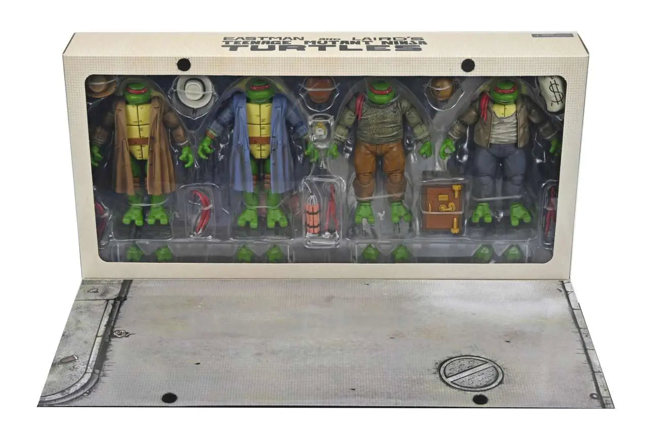 TMNT MIRAGE COMICS GANGSTER TURTLES 4PACK AF