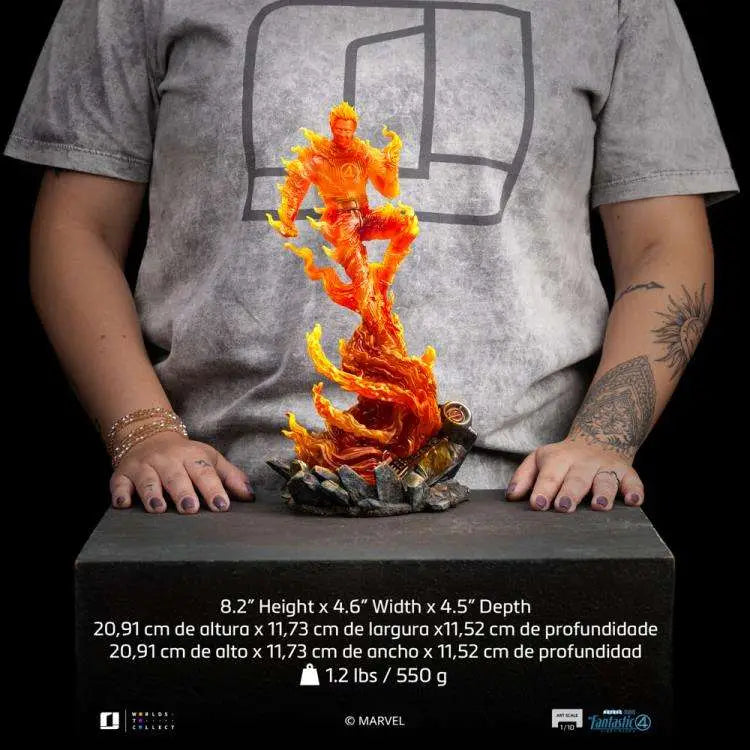 FANTASTIC FOUR FIRST STEPS HUMAN TORCH 1/10 STATUE