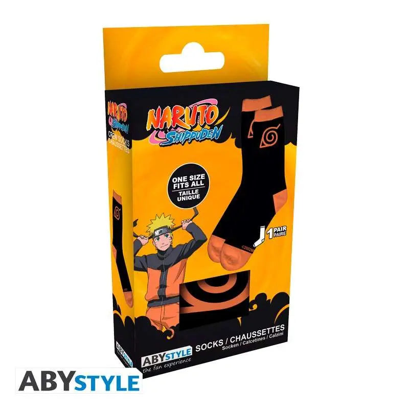 NARUTO SHIPPUDEN BLACK KONOHA SOCKS