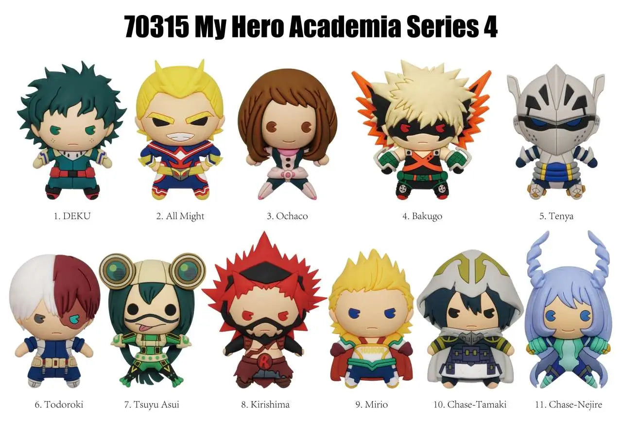 MY HERO ACADEMIA S.4 BAG CLIP BLIND BOX DISPLAY (24)