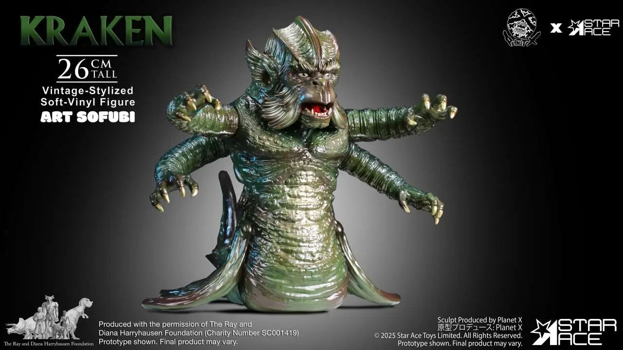 RAY HARRYHAUSEN KRAKEN VINTAGE-STYLED SOFT-VINYL STATUE
