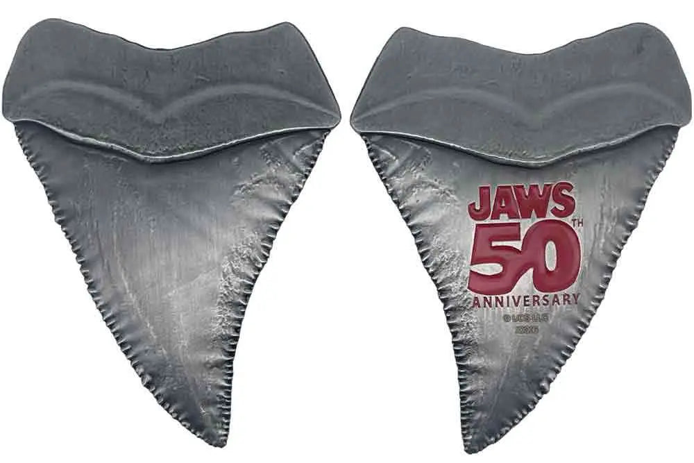 JAWS 50TH ANNIVERSARY SHARK TOOTH MEDALLION