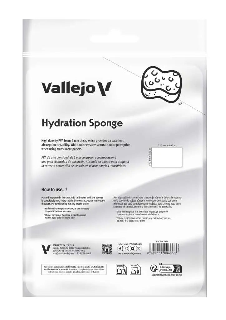 WET PALETTE REUSABLE SPONGES B90002