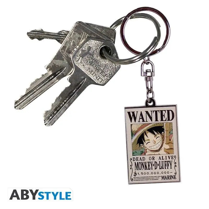 ONE PIECE LUFFY WANTED KEYCHAIN