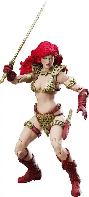 RED SONJA LIMITED GOLD AND RED EPIC HACKS FIGURE