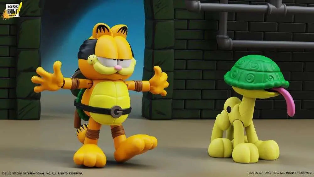 GARFIELD X TMNT GARFELLO AND SIDEKICK ODIE 2-PACK