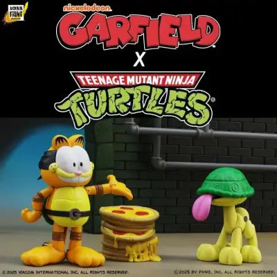 GARFIELD X TMNT GARFELLO AND SIDEKICK ODIE 2-PACK