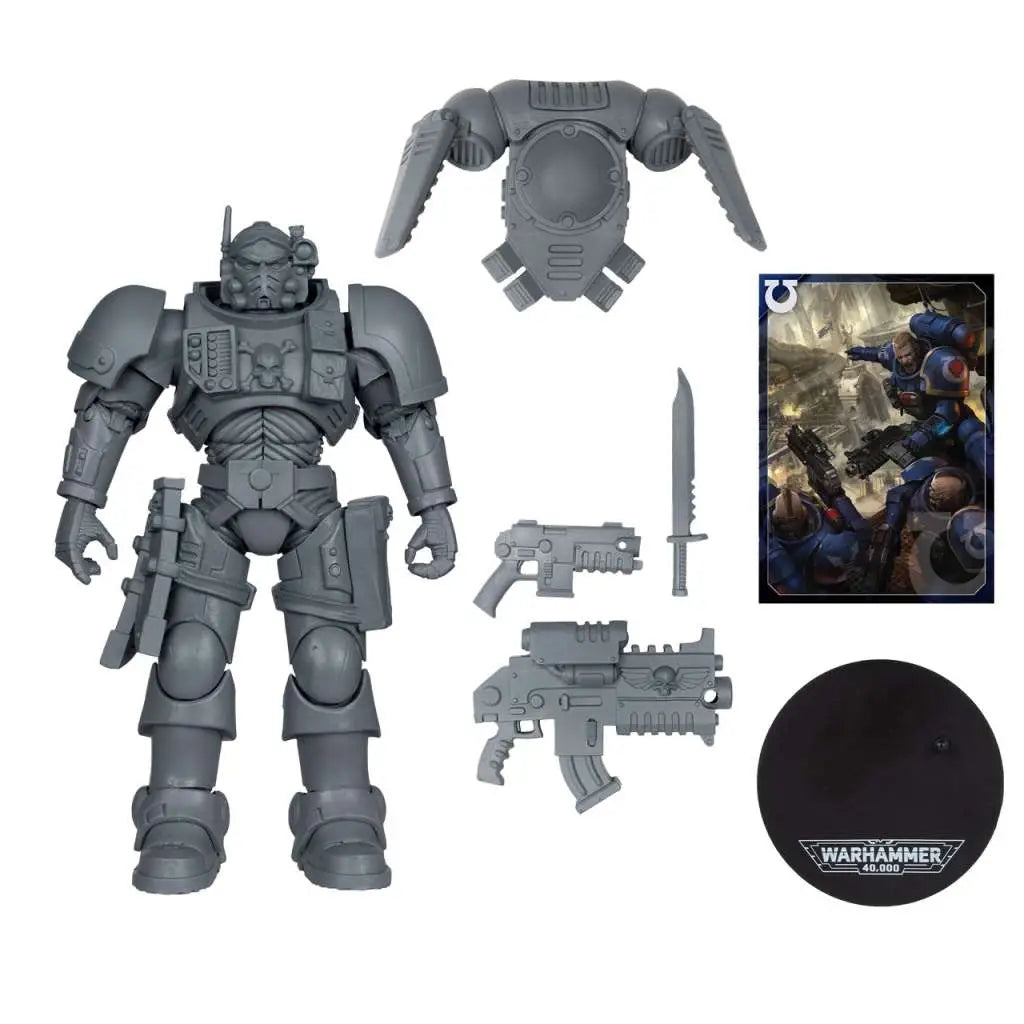 WARHAMMER 40000 WAVE 11  LIEUTENANT IN PHOBOS ARMOR SPACE MARINE UNPAINTED AF