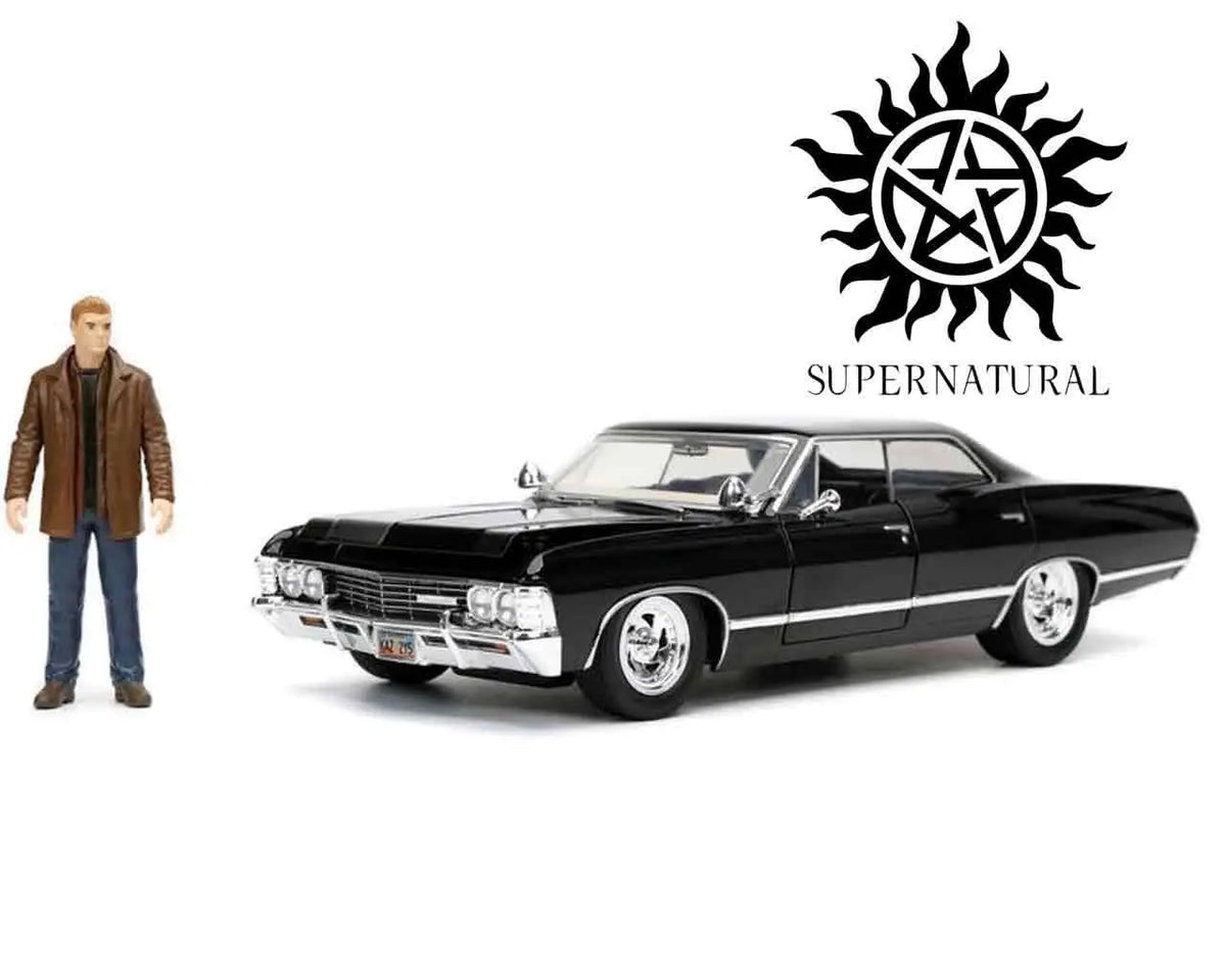 SUPERNATURAL 1967 CHEVY IMPALA WITH DEAN WINCHESTER 1/24 DIE-CAST MODEL