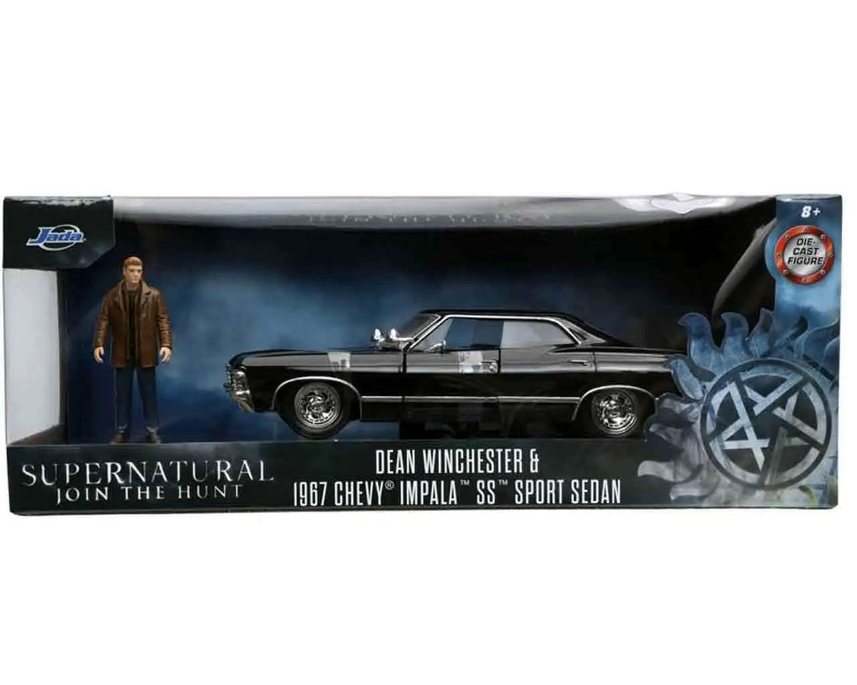 SUPERNATURAL 1967 CHEVY IMPALA WITH DEAN WINCHESTER 1/24 DIE-CAST MODEL