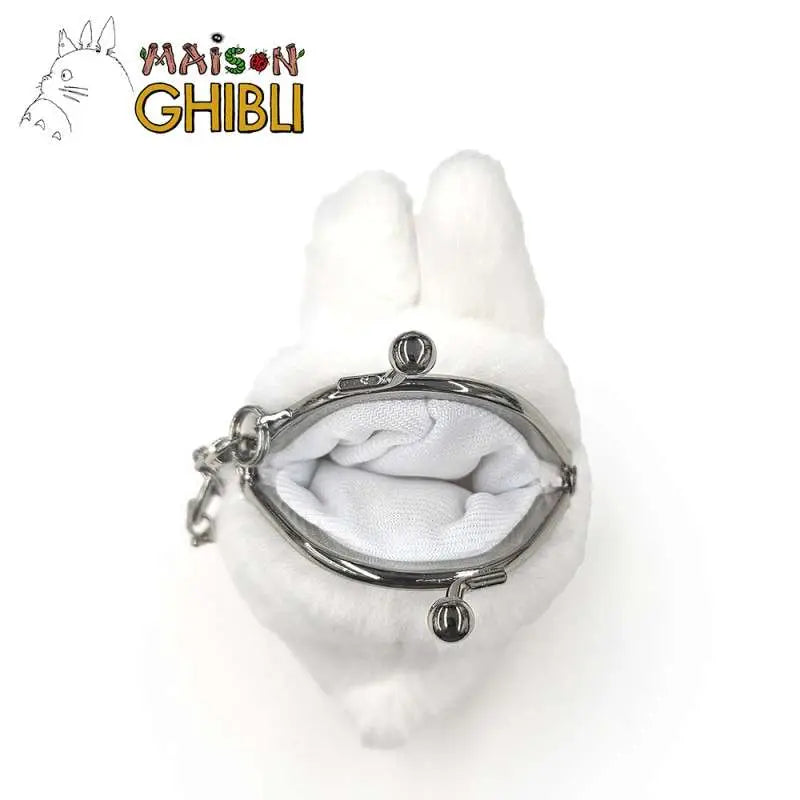 MY NEIGHBOR TOTORO SMALL WHITE TOTORO FUNWARI MINI COIN PURSE