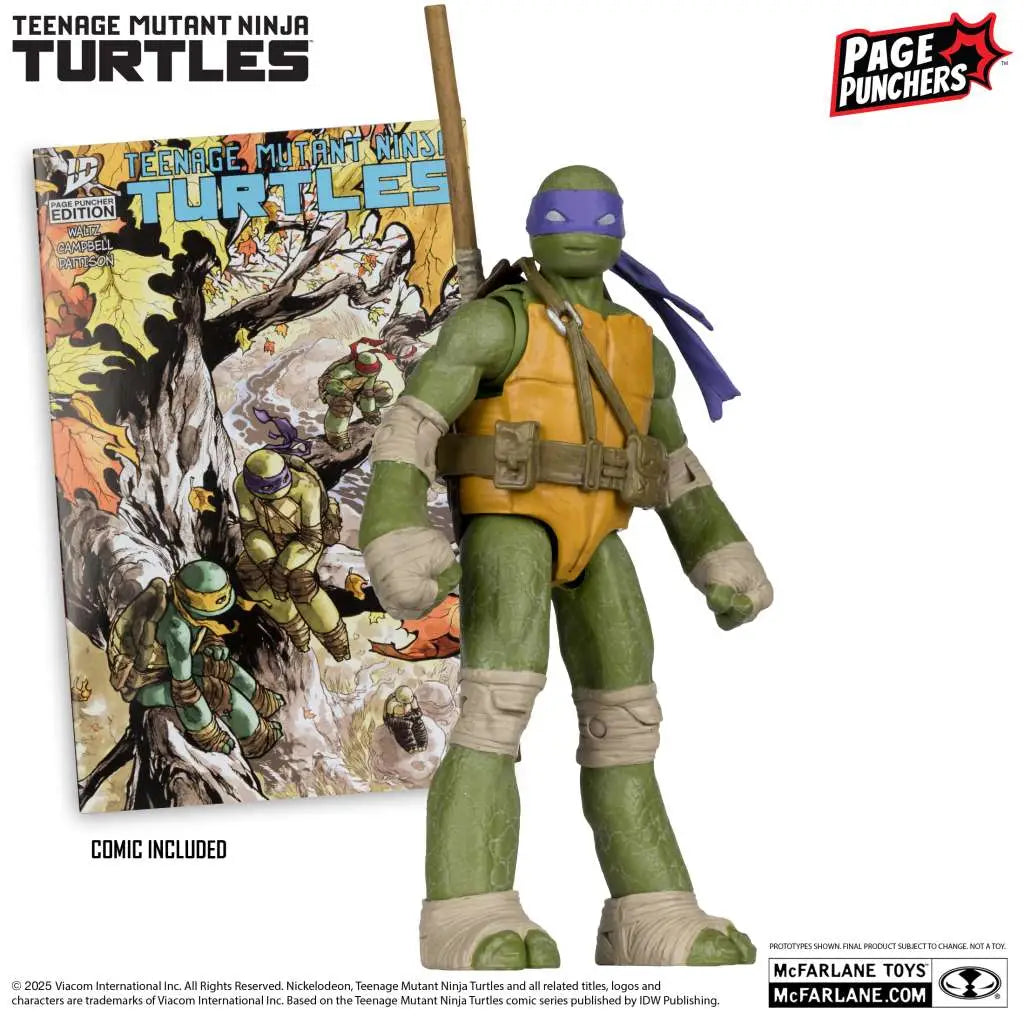 TEENAGE MUTANT NINJA TURTLES 5INCH FIGURE W/ COMIC ASSRT SET (6)