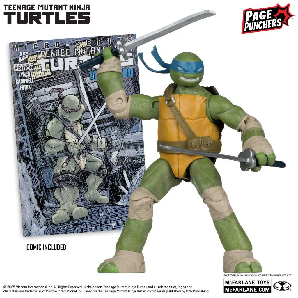 TEENAGE MUTANT NINJA TURTLES 5INCH FIGURE W/ COMIC ASSRT SET (6)