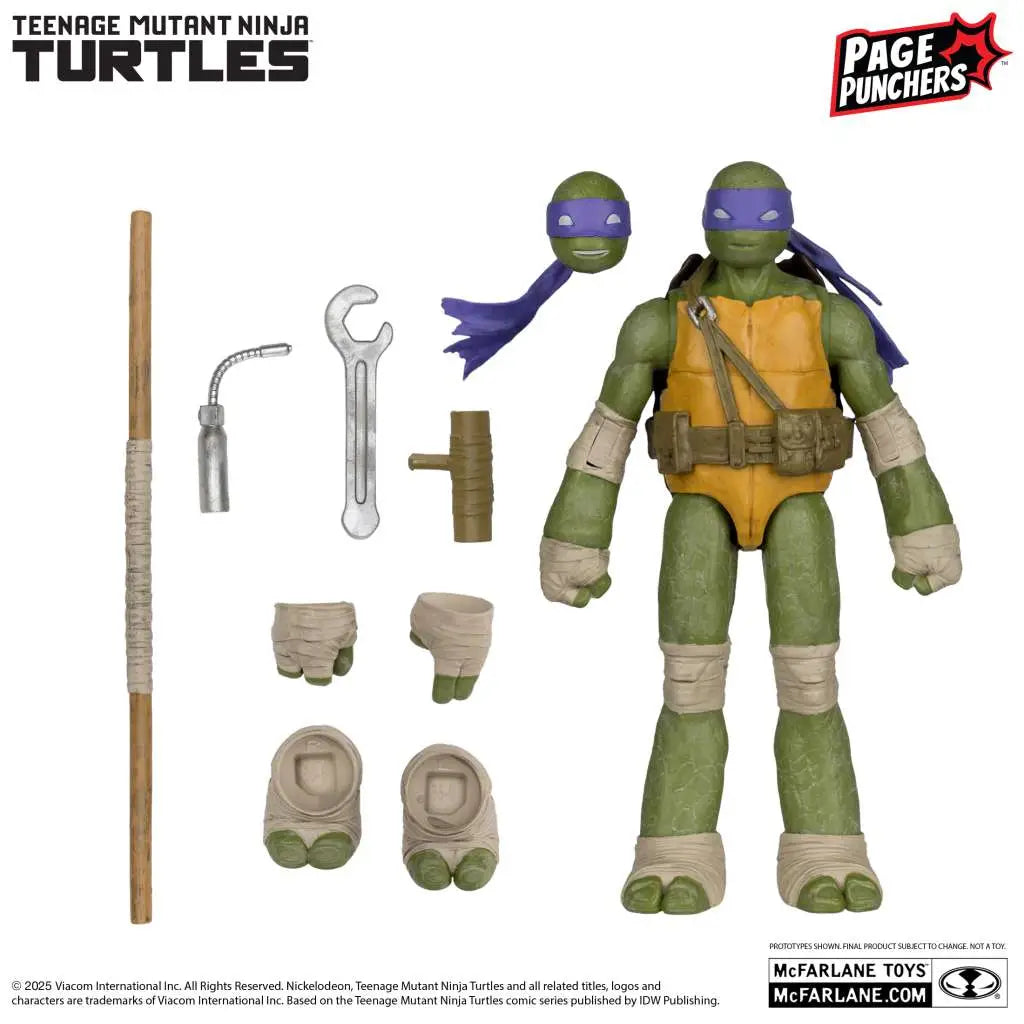 TEENAGE MUTANT NINJA TURTLES 5INCH FIGURE W/ COMIC ASSRT SET (6)
