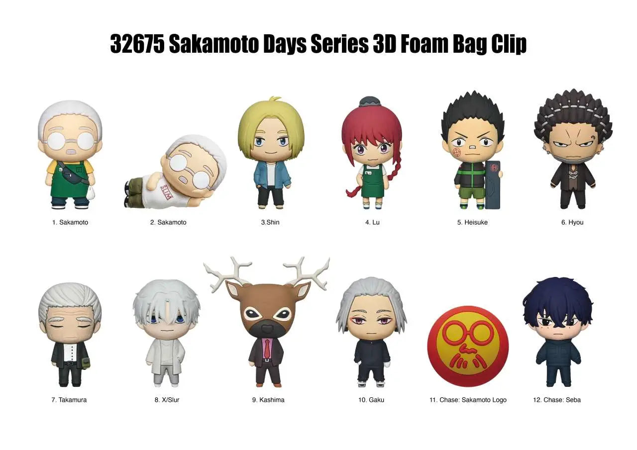 SAKAMOTO DAYS S2 BAG CLIP BLIND BOX DISPLAY(24)