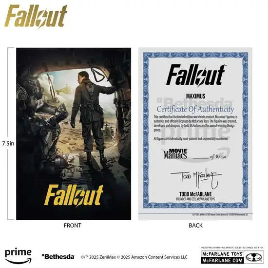 MOVIE MANIACS  FALLOUT WAVE 3 ASSORTMENT SET (6)