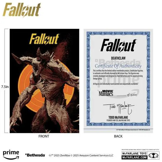 MOVIE MANIACS  FALLOUT WAVE 3 ASSORTMENT SET (6)