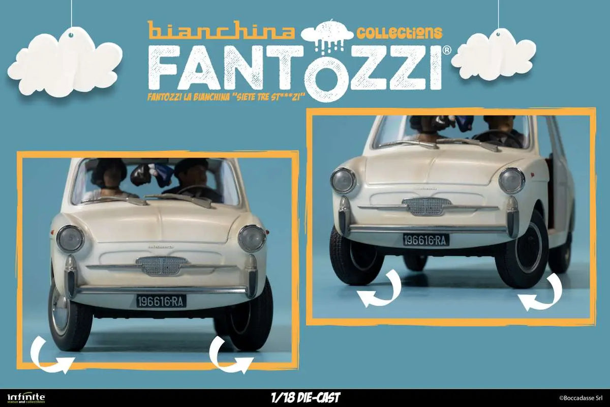 FANTOZZI LA BIANCHINA YOU ARE THREE IDIOTS 1/18 DIE-CAST