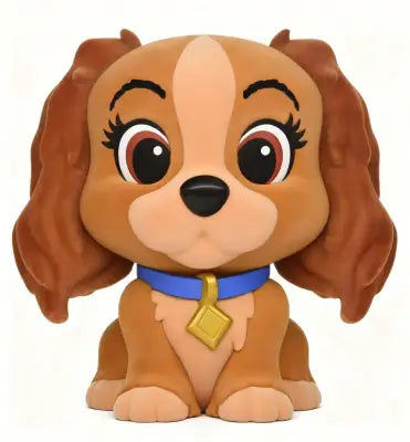 DISNEY DOG LADY FIGURAL FLOCKED! BANK