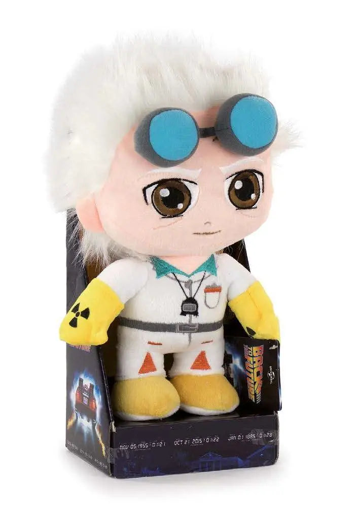 BACK TO THE FUTURE DOC BEANIES PLUSH IN DISPLAY