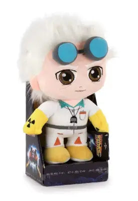 BACK TO THE FUTURE DOC BEANIES PLUSH IN DISPLAY